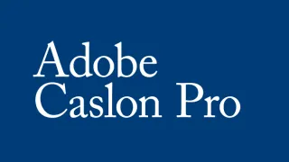 Fonttiesimerkki Adobe Caslon Pro.