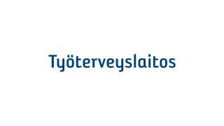 Työterveyslaitoksen sininen logo suomeksi