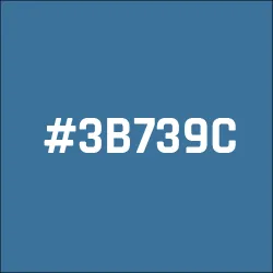 #3B739C