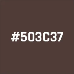 #503C37